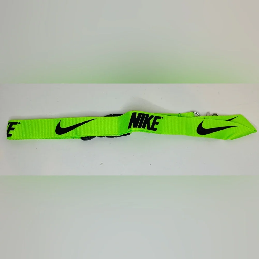 Nike Lanyard Detachable Keychain Badge Document Holder In Neon Lime Green